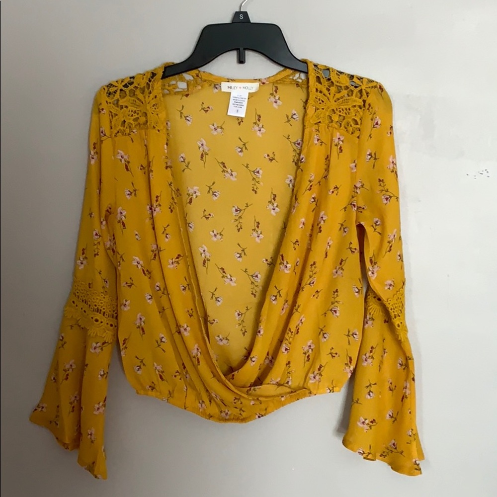 Yellow Floral Top